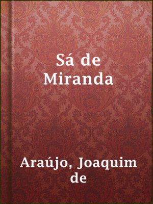 cover image of Sá de Miranda